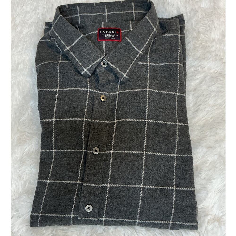Untuckit Men’s 3xl 100% Cotton Long Sleeve Shirt